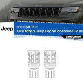 0 Luce Targa LED Jeep Grand cherokee IV WK2 2011 - 2020: T10 Bolt T10: LED Bolt 6000k (Coppia)