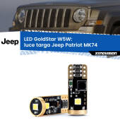 0 Luce Targa LED Jeep Patriot MK74 2007 - 2017: T10 GoldStar T10 (W5W) Goldstar Coppia LED Canbus Next Gen