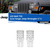 0 Luce Targa LED Jeep Wrangler II TJ 1996 - 2005: T10 Bolt T10: LED Bolt 6000k (Coppia)