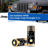 0 Luce Targa LED Jeep Wrangler II TJ 1996 - 2005: T10 GoldStar T10 (W5W) Goldstar Coppia LED Canbus Next Gen