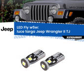 0 Luce Targa LED Jeep Wrangler II TJ 1996 - 2005: W5W Fly W5W: Lampadine LED Fly 6000k (Coppia)