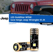 0 Luce Targa LED Jeep Wrangler III JK 2006 - 2016: T10 GoldStar T10 (W5W) Goldstar Coppia LED Canbus Next Gen