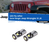 0 Luce Targa LED Jeep Wrangler III JK 2006 - 2016: W5W Fly W5W: Lampadine LED Fly 6000k (Coppia)