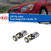 0 Luce Targa LED KIA Cerato TD 2008 - 2011: W5W Fly W5W: Lampadine LED Fly 6000k (Coppia)