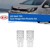 0 Luce Targa LED KIA Picanto SA 2003 - 2010: T10 Bolt T10: LED Bolt 6000k (Coppia)