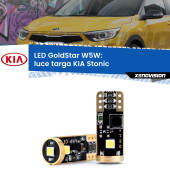 0 Luce Targa LED KIA Stonic  2017 in poi: T10 GoldStar T10 (W5W) Goldstar Coppia LED Canbus Next Gen