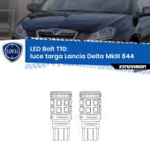 0 Luce Targa LED Lancia Delta MkIII 844 2008 - 2014: T10 Bolt T10: LED Bolt 6000k (Coppia)