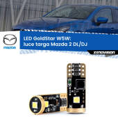 0 Luce Targa LED Mazda 2 DL/DJ 2014 - 2018: T10 GoldStar T10 (W5W) Goldstar Coppia LED Canbus Next Gen