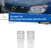 0 Luce Targa LED Mercedes Sprinter 903 1995 - 2006: T10 Bolt T10: LED Bolt 6000k (Coppia)