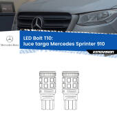 0 Luce Targa LED Mercedes Sprinter 910 2018 in poi: T10 Bolt T10: LED Bolt 6000k (Coppia)