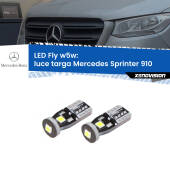 0 Luce Targa LED Mercedes Sprinter 910 2018 in poi: W5W Fly W5W: Lampadine LED Fly 6000k (Coppia)