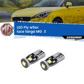 0 Luce Targa LED MG  3  2011 in poi: W5W Fly W5W: Lampadine LED Fly 6000k (Coppia)