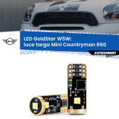 0 Luce Targa LED Mini Countryman R60 2010 - 2016: T10 GoldStar T10 (W5W) Goldstar Coppia LED Canbus Next Gen