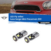 0 Luce Targa LED Mini Paceman R61 2012 - 2016: W5W Fly W5W: Lampadine LED Fly 6000k (Coppia)