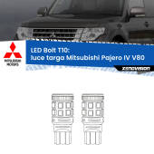 0 Luce Targa LED Mitsubishi Pajero IV V80 2007 - 2021: T10 Bolt T10: LED Bolt 6000k (Coppia)