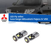 0 Luce Targa LED Mitsubishi Pajero IV V80 2007 - 2021: W5W Fly W5W: Lampadine LED Fly 6000k (Coppia)