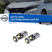 0 Luce Targa LED Nissan Leaf ZE1 2017 in poi: W5W Fly W5W: Lampadine LED Fly 6000k (Coppia)