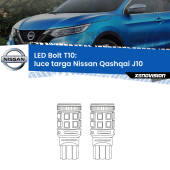 0 Luce Targa LED Nissan Qashqai J10 2007 - 2013: T10 Bolt T10: LED Bolt 6000k (Coppia)