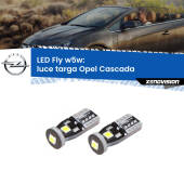 0 Luce Targa LED Opel Cascada  2013 - 2019: W5W Fly W5W: Lampadine LED Fly 6000k (Coppia)