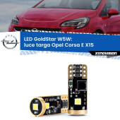 0 Luce Targa LED Opel Corsa E X15 2014 - 2019: T10 GoldStar T10 (W5W) Goldstar Coppia LED Canbus Next Gen
