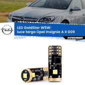 0 Luce Targa LED Opel Insignia A II G09 2014 - 2017: T10 GoldStar T10 (W5W) Goldstar Coppia LED Canbus Next Gen