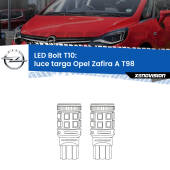0 Luce Targa LED Opel Zafira A T98 2003 - 2005: T10 Bolt T10: LED Bolt 6000k (Coppia)