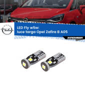 0 Luce Targa LED Opel Zafira B A05 2005 - 2015: W5W Fly W5W: Lampadine LED Fly 6000k (Coppia)