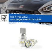 0 Luce Targa LED per Abarth 124 spider 2016 - 2019: W5W X-Tee W5W (T10) LED X-Tee (Coppia)