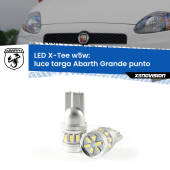 0 Luce Targa LED per Abarth Grande punto 2007 - 2010: W5W X-Tee W5W (T10) LED X-Tee (Coppia)