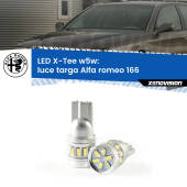 0 Luce Targa LED per Alfa romeo 166  1998 - 2007: W5W X-Tee W5W (T10) LED X-Tee (Coppia)