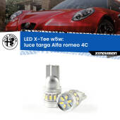 0 Luce Targa LED per Alfa romeo 4C  2013 in poi: W5W X-Tee W5W (T10) LED X-Tee (Coppia)