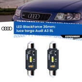 0 Luce Targa LED per Audi A3 8L 1996 - 2003: C5W BlackForce 36mm (Coppia) C5W 36mm: LED Blackforce 6000k (Coppia)