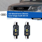 0 Luce Targa LED per Audi A6 C5 1997 - 2004: C5W BlackForce 36mm (Coppia) C5W 36mm: LED Blackforce 6000k (Coppia)