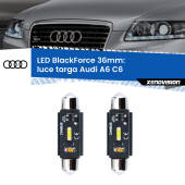 0 Luce Targa LED per Audi A6 C6 2004 - 2011: C5W BlackForce 36mm (Coppia) C5W 36mm: LED Blackforce 6000k (Coppia)