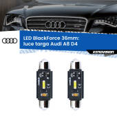 0 Luce Targa LED per Audi A8 D4 2009 - 2012: C5W BlackForce 36mm (Coppia) C5W 36mm: LED Blackforce 6000k (Coppia)