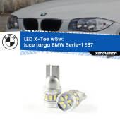 0 Luce Targa LED per BMW Serie-1 E87 2003 - 2012: W5W X-Tee W5W (T10) LED X-Tee (Coppia)