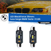 0 Luce Targa LED per BMW Serie-3 E46 1998 - 2005: C5W BlackForce 36mm (Coppia) C5W 36mm: LED Blackforce 6000k (Coppia)