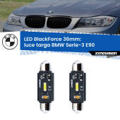 0 Luce Targa LED per BMW Serie-3 E90 2005 - 2011: C5W BlackForce 36mm (Coppia) C5W 36mm: LED Blackforce 6000k (Coppia)