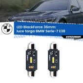 0 Luce Targa LED per BMW Serie-7 E38 1994 - 2001: C5W BlackForce 36mm (Coppia) C5W 36mm: LED Blackforce 6000k (Coppia)