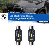 0 Luce Targa LED per BMW X5 E70 2006 - 2013: C5W BlackForce 36mm (Coppia) C5W 36mm: LED Blackforce 6000k (Coppia)
