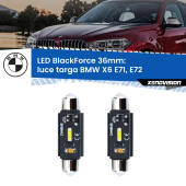 0 Luce Targa LED per BMW X6 E71, E72 2008 - 2014: C5W BlackForce 36mm (Coppia) C5W 36mm: LED Blackforce 6000k (Coppia)
