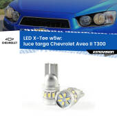 0 Luce Targa LED per Chevrolet Aveo II T300 2011 - 2021: W5W X-Tee W5W (T10) LED X-Tee (Coppia)