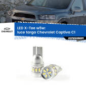 0 Luce Targa LED per Chevrolet Captiva C1 2006 - 2018: W5W X-Tee W5W (T10) LED X-Tee (Coppia)