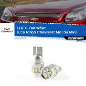 0 Luce Targa LED per Chevrolet Malibu Mk8 2012 - 2015: W5W X-Tee W5W (T10) LED X-Tee (Coppia)