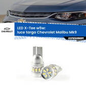 0 Luce Targa LED per Chevrolet Malibu Mk9 2016 in poi: W5W X-Tee W5W (T10) LED X-Tee (Coppia)