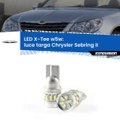 0 Luce Targa LED per Chrysler Sebring II 2007 - 2010: W5W X-Tee W5W (T10) LED X-Tee (Coppia)