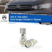 0 Luce Targa LED per Citroën C-Elysee 2012 in poi: W5W X-Tee W5W (T10) LED X-Tee (Coppia)