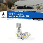 0 Luce Targa LED per Citroën C1 II 2014 in poi: W5W X-Tee W5W (T10) LED X-Tee (Coppia)