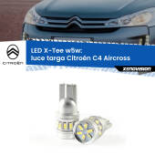 0 Luce Targa LED per Citroën C4 Aircross 2010 - 2018: W5W X-Tee W5W (T10) LED X-Tee (Coppia)