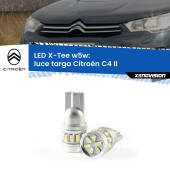0 Luce Targa LED per Citroën C4 II 2009 - 2016: W5W X-Tee W5W (T10) LED X-Tee (Coppia)